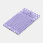 Post-it® Purple Floral princesse Couronne choses à conquéri (Incliné)