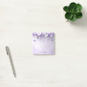 Post-it® Purple Flowers with Dangling Pearls Post it Notes (Bureau)