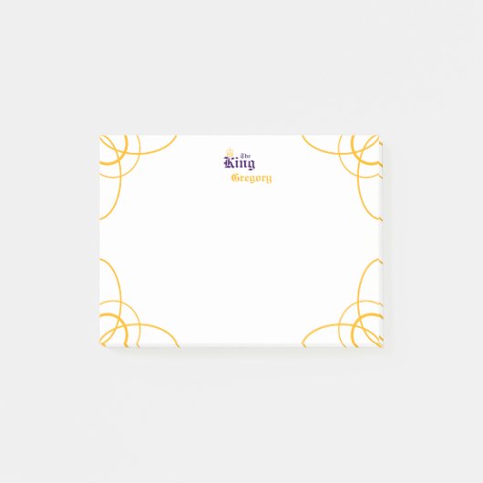 Post-it® Purple Les Notes Post-it Du Rectangle King (Devant)
