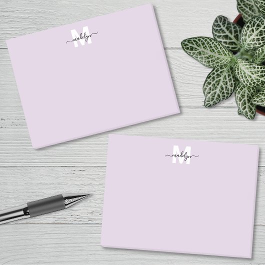 Post-it® Purple Monogram