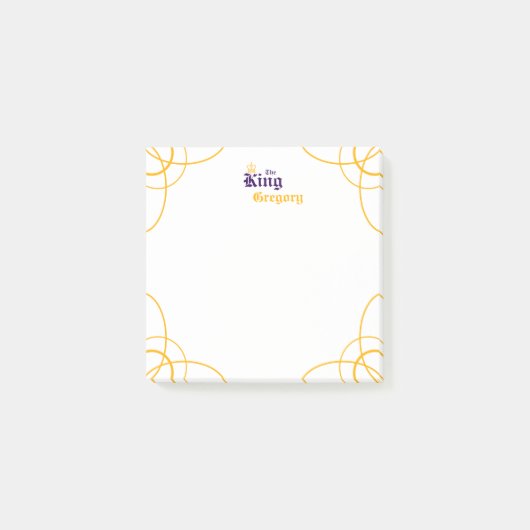 Post-it® Purple The King Carré Post-it Notes (Devant)