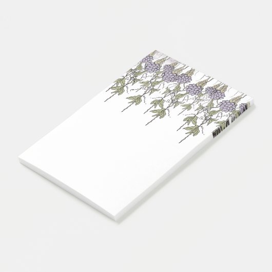 Post-it® Purple Vines Notepad (Incliné)