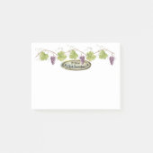 Post-it® PurpleGrape groupe le feuille de raisin - l'heure (Devant)