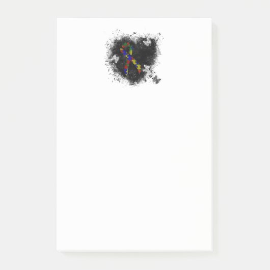 Post-it® Puzzle Ruban Grunge Heart (Devant)