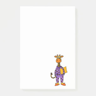 Post-it® Pyjamas drôles de la girafe i avec la bande