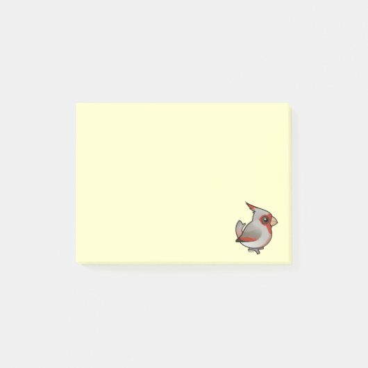 Post-it® Pyrrhuloxia de Birdorable (Devant)
