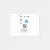 Post-it® Q R code venmo scanner pour payer ajouter le logo (Devant)