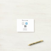 Post-it® Q R code venmo scanner pour payer ajouter le logo (Sur un bureau)