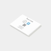 Post-it® Q R code venmo scanner pour payer ajouter le logo (Incliné)