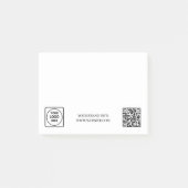 Post-it® QR code blanc | Conception de logo d'entreprise mi (Devant)