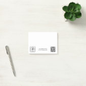 Post-it® QR code blanc | Conception de logo d'entreprise mi (Bureau)