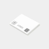 Post-it® QR code blanc | Conception de logo d'entreprise mi (Incliné)