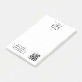 Post-it® QR code blanc | Conception de logo d'entreprise mi (Incliné)