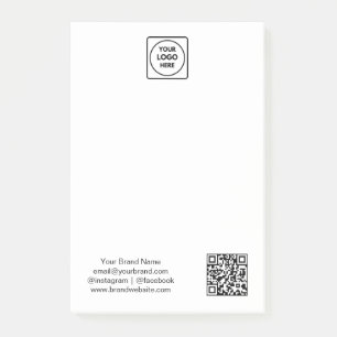 Post-it® QR code blanc Conception de logo d'entreprise mi