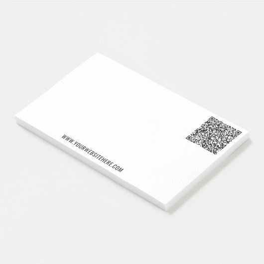 Post-it® QR Code Scan Info Custom Text Stick Notes (Incliné)