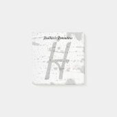 Post-it® Quaking Aspen Tree Bark et lettre initiale Monogra (Devant)