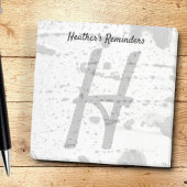 Post-it® Quaking Aspen Tree Bark et lettre initiale Monogra