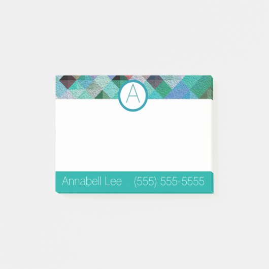 Post-it® Qualité Turquoise (Devant)