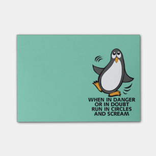 Post-it® Quand en danger ou dans le graphique drôle de