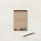 Post-it® Quatre Chien à chiots du roi Charles d'Espagne (Sur un bureau)