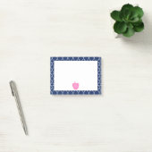 Post-it® Quatrefol de la marine d'Apple rose (Bureau)