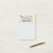 Post-it® Que le monde entende votre rugissement (Sur un bureau)