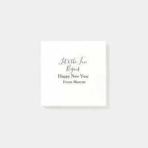 Post-it® que le plaisir commence bonne année nom année simp