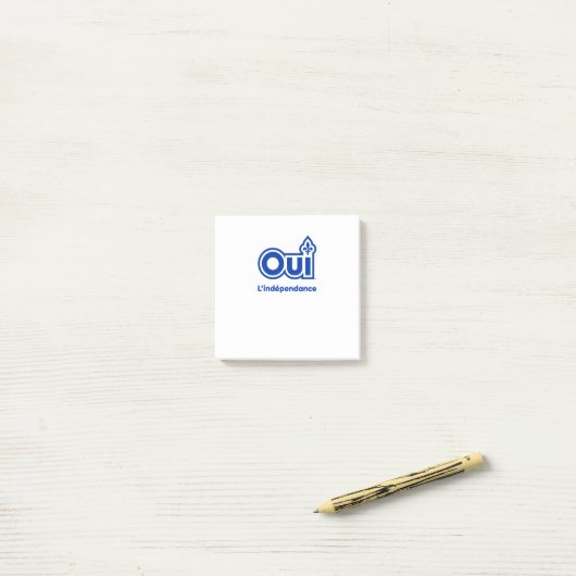 POST-IT® QUEBEC OUI (Sur un bureau)