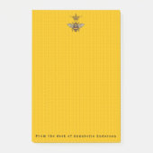 Post-it® Queen Bee avec couronne ornée Notes postales (Devant)