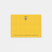 Post-it® Queen Bee avec Crown Post-it Notes (Devant)