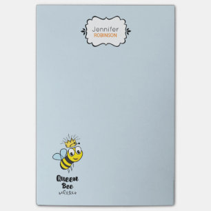 Post-it® Queen Bee mignonne Bumble Bee avec couronne Person