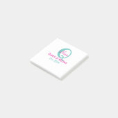 Post-it® Queen of cuisine monogramme vert rose simple minim (Incliné)