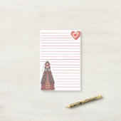 Post-it® Queen of Hearts Lined (Sur un bureau)