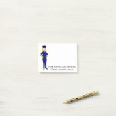 Post-it® Quelques femmes nettoient l'humour de policier (Sur un bureau)