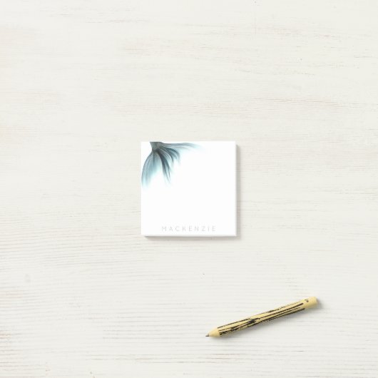 Post-it® Queue Mermaid Luxe | Seafoam Mint Green Aqua Custo (Sur un bureau)