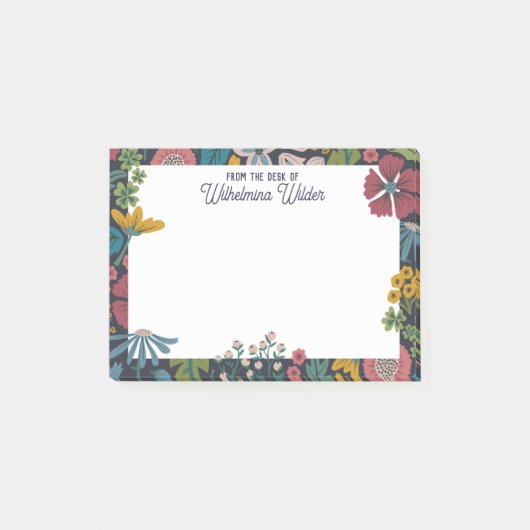 Post-it® Quirky Abstract Florals From the Desk Of (Devant)