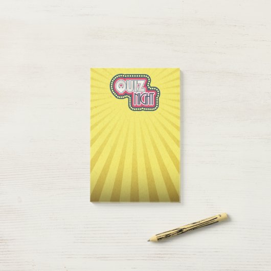 Post-it® Quiz Soirée (Sur un bureau)