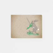 Post-it® Rabbit de guerrier médiéval (Devant)