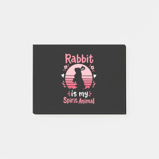 Post-it® Rabbit is My Spirit Animal (Devant)