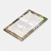 Post-it® Raccoon mignon reposant sur un journal (Incliné)