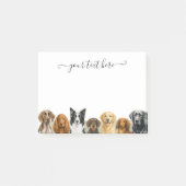 Post-it® Races de chiens d'aquarelle (Devant)