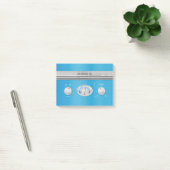 Post-it® Radio Vintage bleue (Bureau)