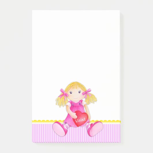 Post-it® Rag doll aquarelle art nommé post il note (Devant)