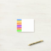 Post-it® Rainbow 4x3 Post Notes (Sur un bureau)