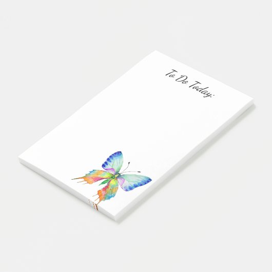 Post-it® Rainbow Butonalized Post it Notes 4"x6" (Incliné)