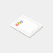Post-it® RAINBOW CANDY 4x3 Post It Notepad (Incliné)