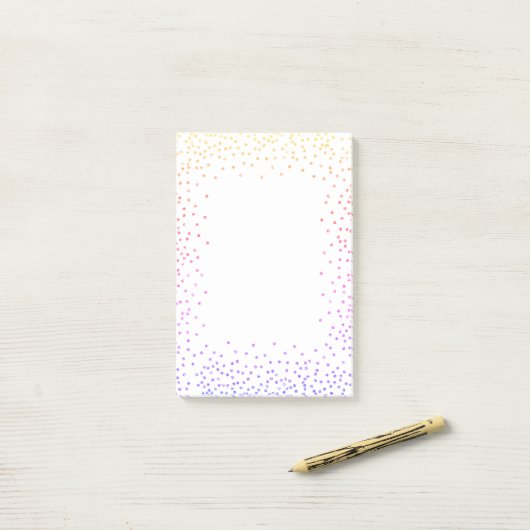 Post-it® Rainbow Confetti Post it Notes (Sur un bureau)
