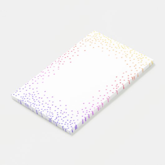 Post-it® Rainbow Confetti Post it Notes (Incliné)