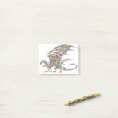Post-it® Rainbow Dragon Tribal Tattoo Cadeaucode Notes (Op bureau)