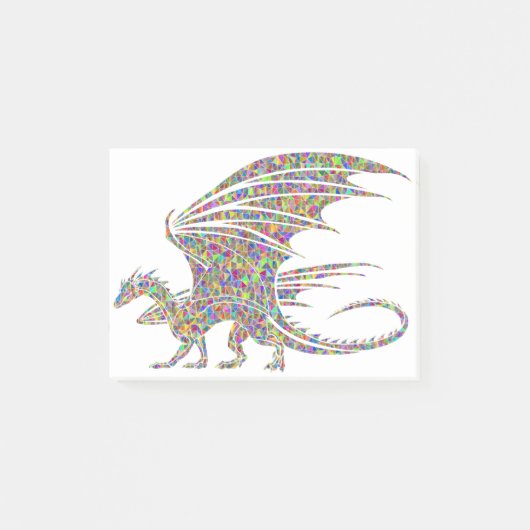 Post-it® Rainbow Dragon Tribal Tattoo Idée cadeau (Devant)